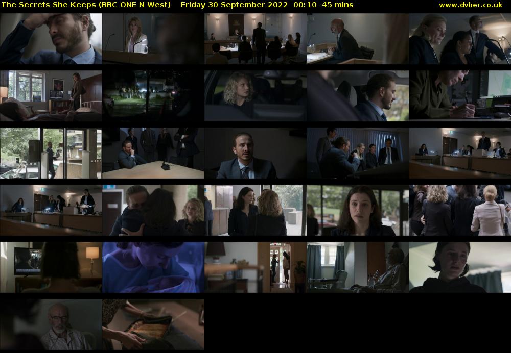 The Secrets She Keeps (BBC ONE N West) Friday 30 September 2022 00:10 - 00:55