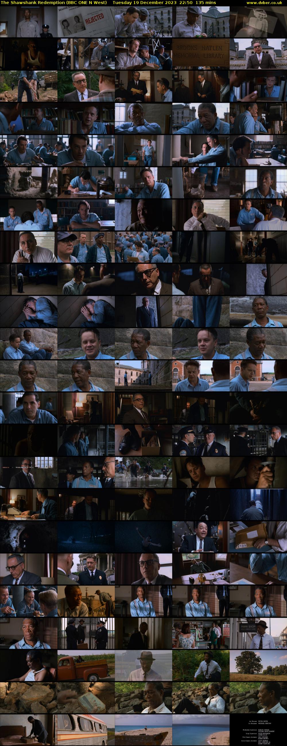 The Shawshank Redemption (BBC ONE N West) Tuesday 19 December 2023 22:50 - 01:05