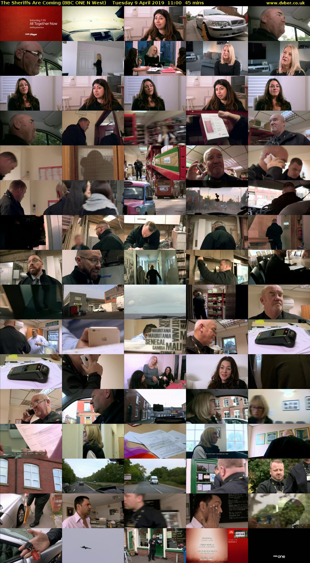 The Sheriffs Are Coming (BBC ONE N West) Tuesday 9 April 2019 11:00 - 11:45