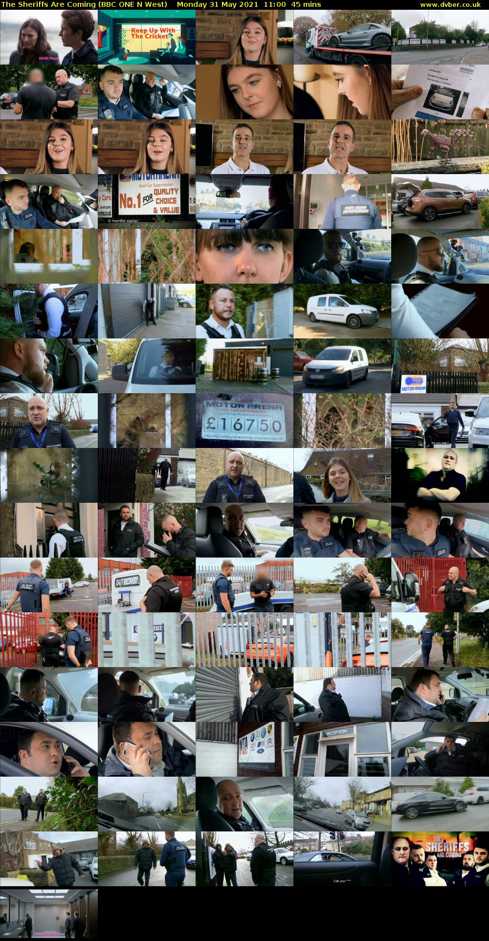 The Sheriffs Are Coming (BBC ONE N West) Monday 31 May 2021 11:00 - 11:45