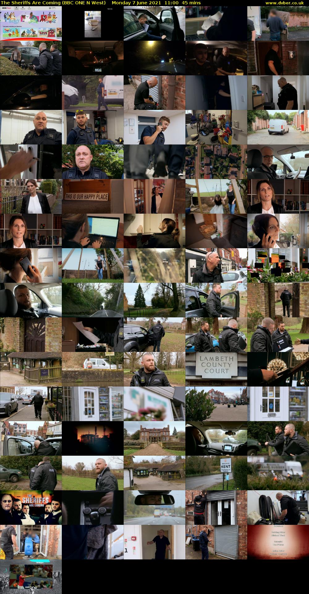 The Sheriffs Are Coming (BBC ONE N West) Monday 7 June 2021 11:00 - 11:45