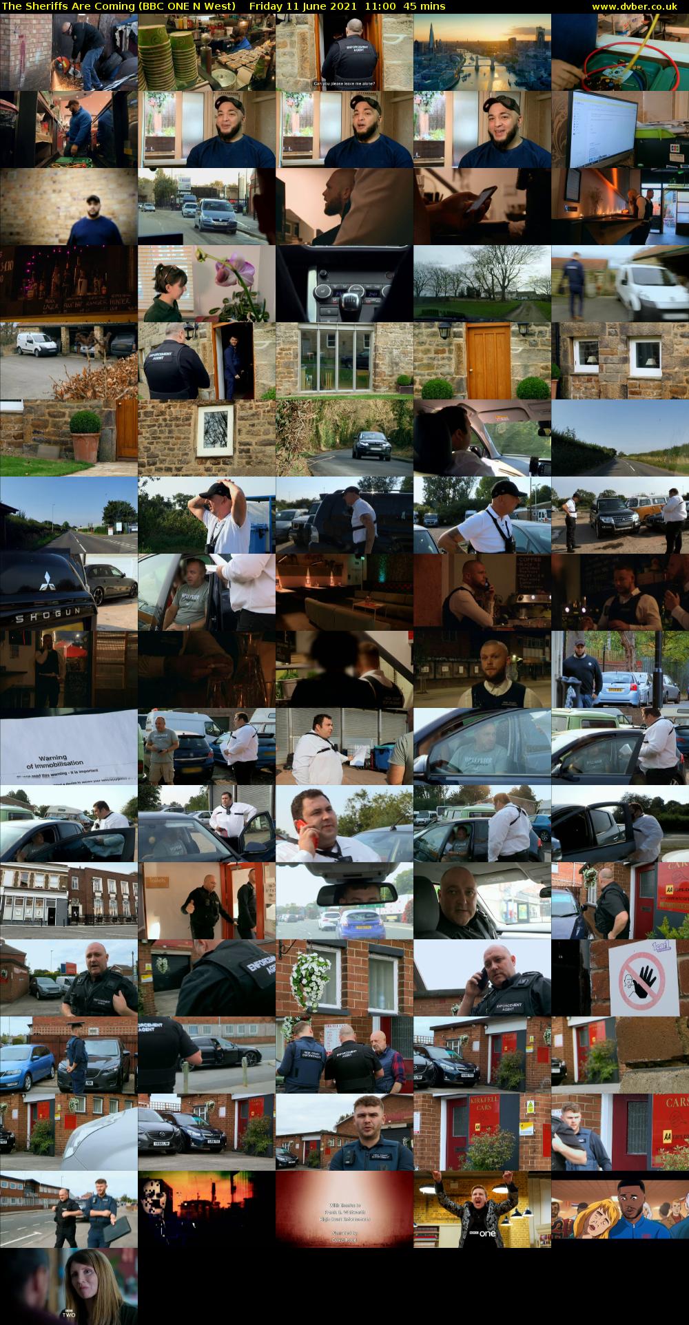 The Sheriffs Are Coming (BBC ONE N West) Friday 11 June 2021 11:00 - 11:45