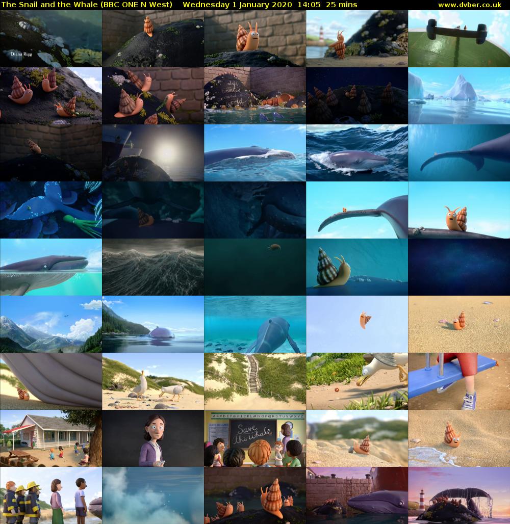 The Snail and the Whale (BBC ONE N West) Wednesday 1 January 2020 14:05 - 14:30