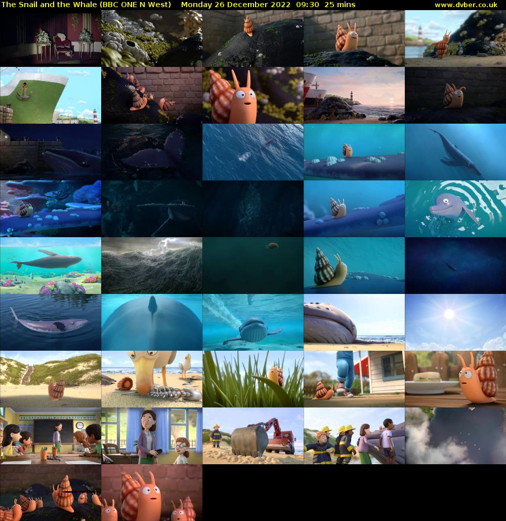The Snail and the Whale (BBC ONE N West) Monday 26 December 2022 09:30 - 09:55