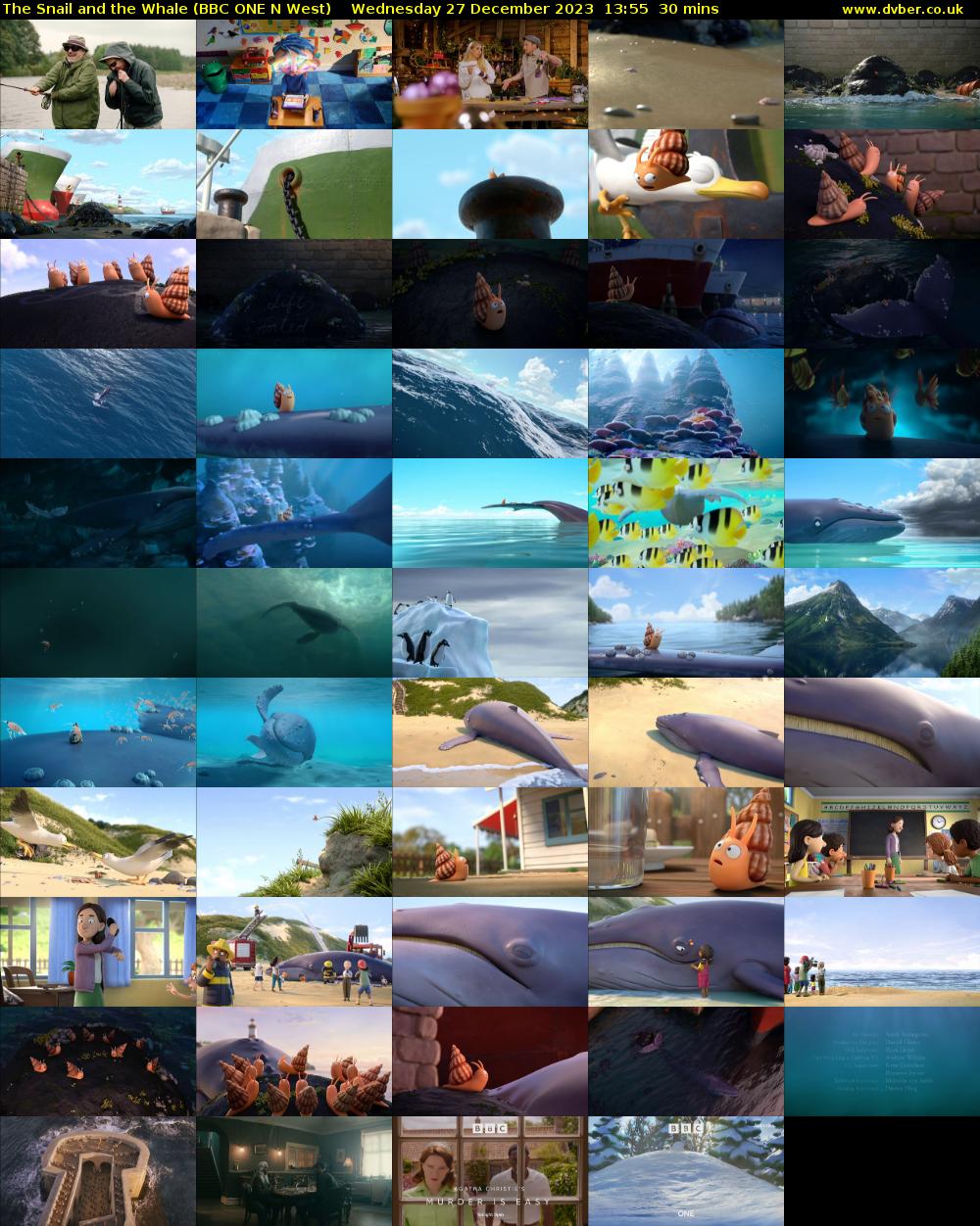 The Snail and the Whale (BBC ONE N West) Wednesday 27 December 2023 13:55 - 14:25