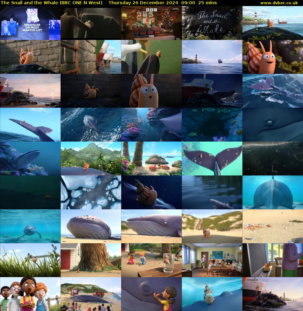 The Snail and the Whale (BBC ONE N West) Thursday 26 December 2024 09:00 - 09:25