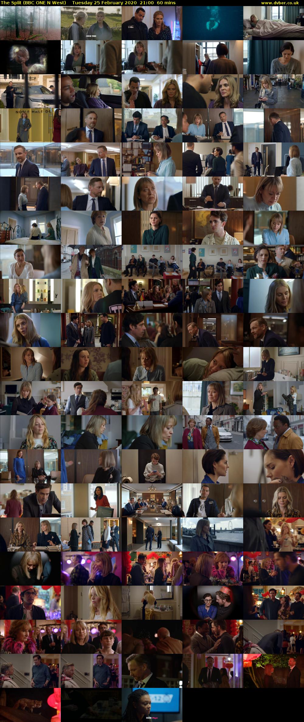 The Split (BBC ONE N West) Tuesday 25 February 2020 21:00 - 22:00