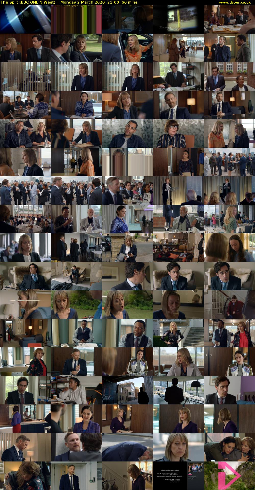 The Split (BBC ONE N West) Monday 2 March 2020 21:00 - 22:00