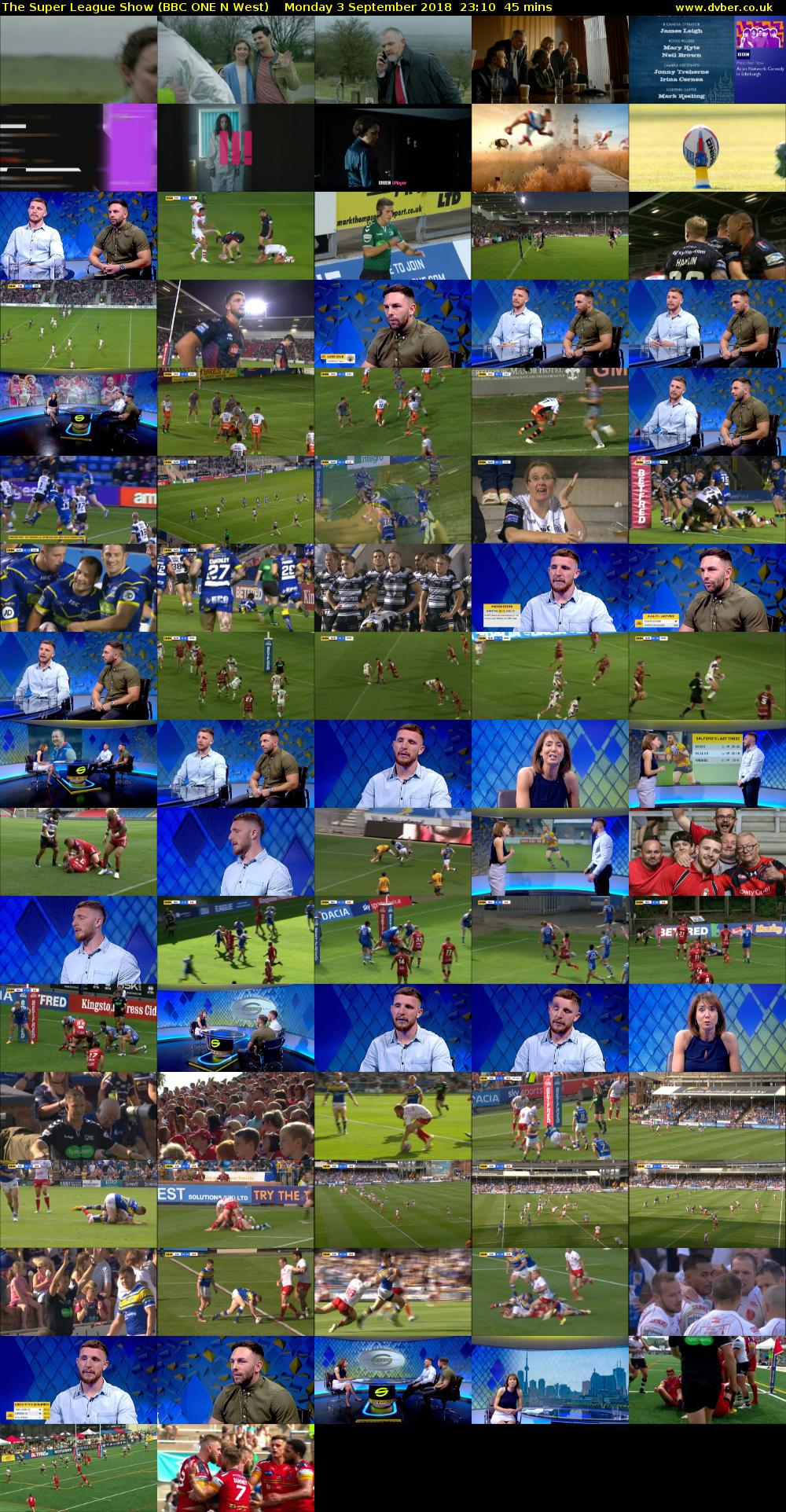 The Super League Show (BBC ONE N West) Monday 3 September 2018 23:10 - 23:55