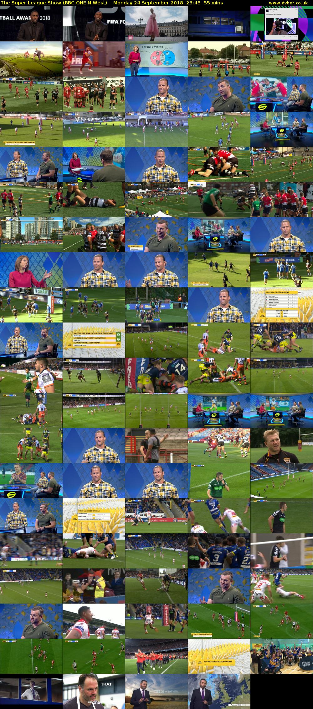 The Super League Show (BBC ONE N West) Monday 24 September 2018 23:45 - 00:40