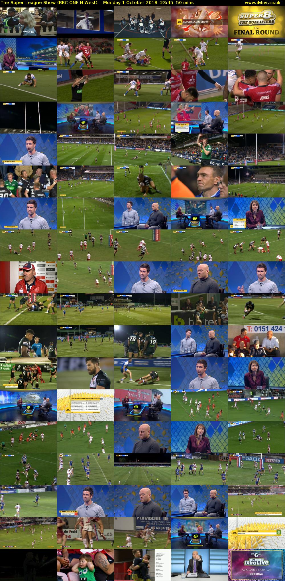 The Super League Show (BBC ONE N West) Monday 1 October 2018 23:45 - 00:35