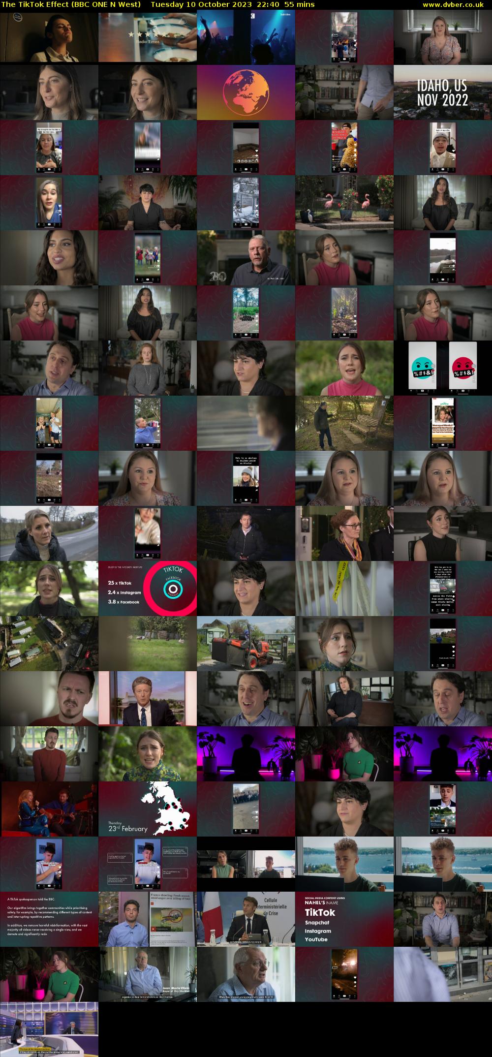 The TikTok Effect (BBC ONE N West) Tuesday 10 October 2023 22:40 - 23:35