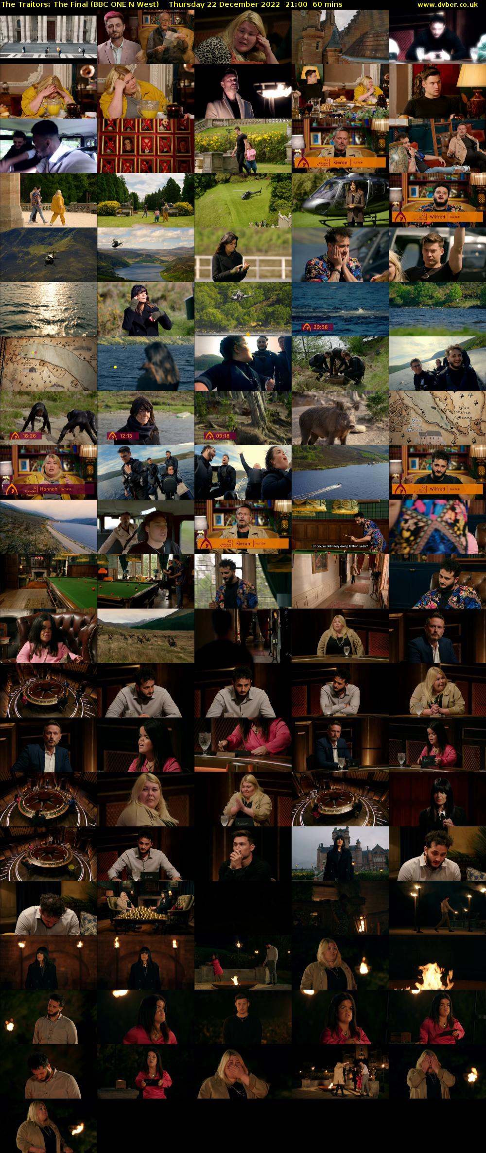 The Traitors: The Final (BBC ONE N West) Thursday 22 December 2022 21:00 - 22:00