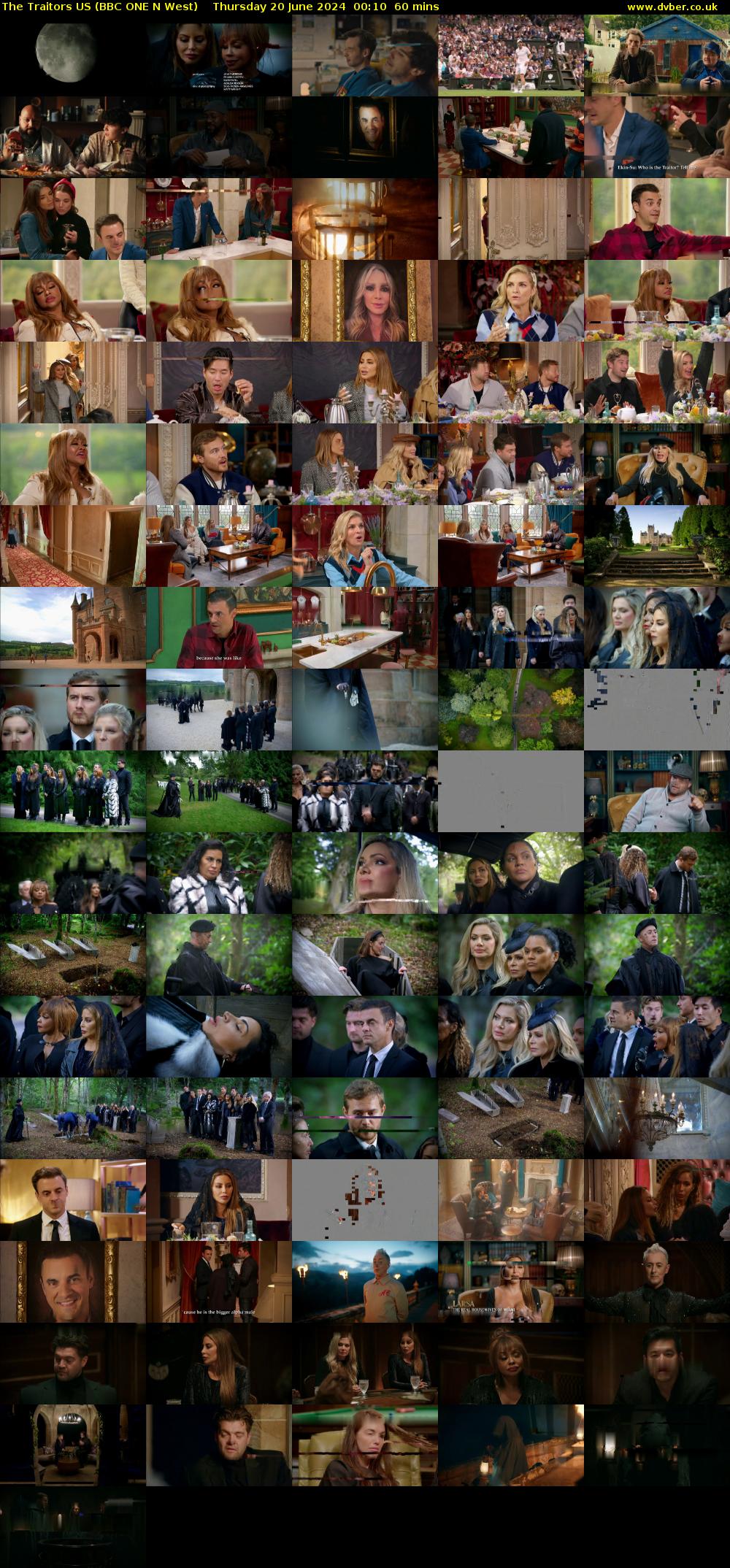 The Traitors US (BBC ONE N West) Thursday 20 June 2024 00:10 - 01:10