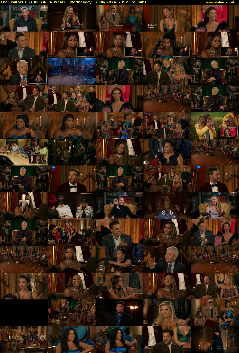 The Traitors US (BBC ONE N West) Wednesday 17 July 2024 23:55 - 01:00