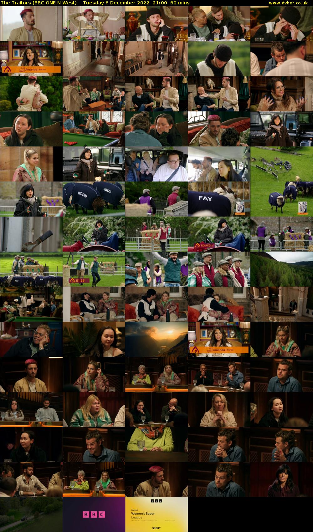 The Traitors (BBC ONE N West) Tuesday 6 December 2022 21:00 - 22:00