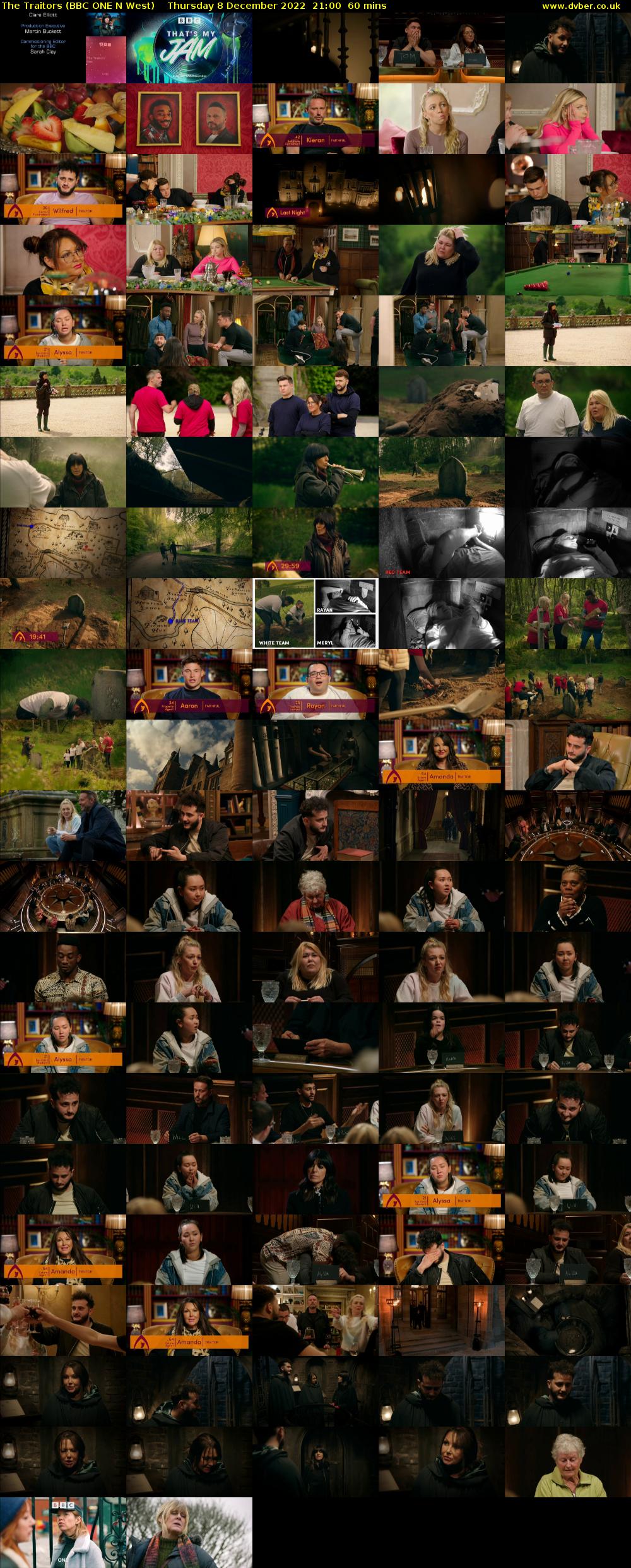 The Traitors (BBC ONE N West) Thursday 8 December 2022 21:00 - 22:00