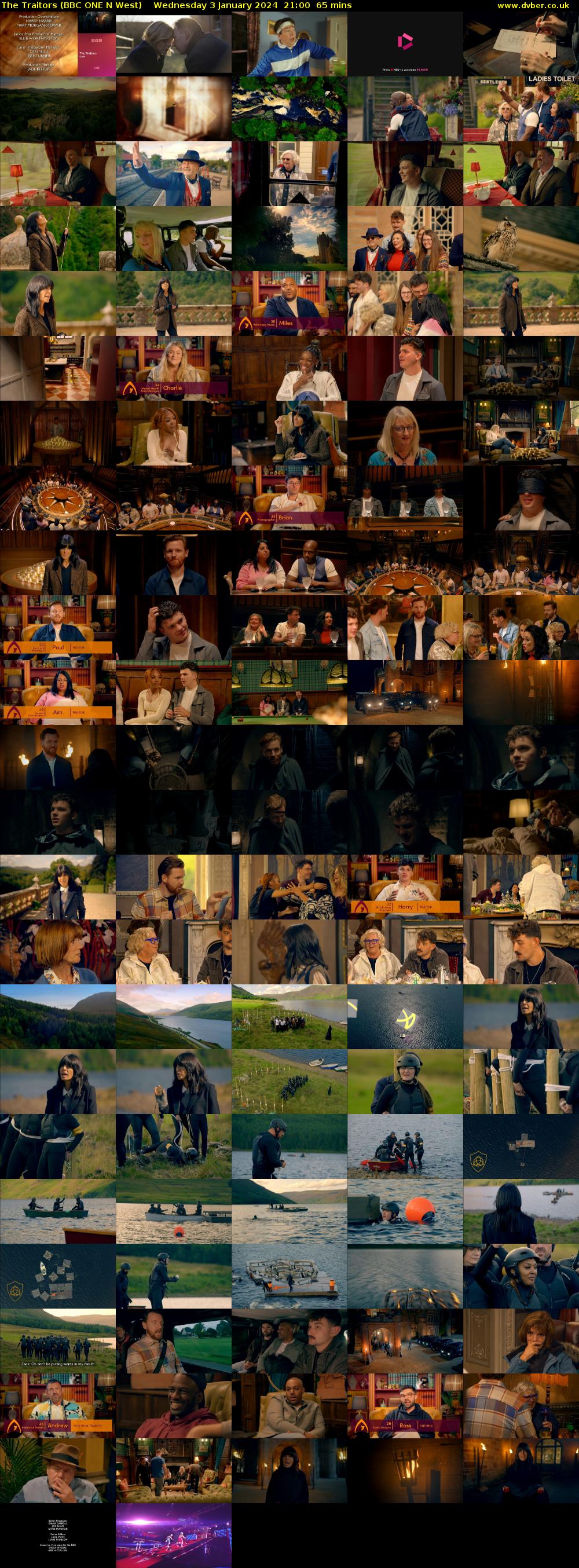 The Traitors (BBC ONE N West) Wednesday 3 January 2024 21:00 - 22:05