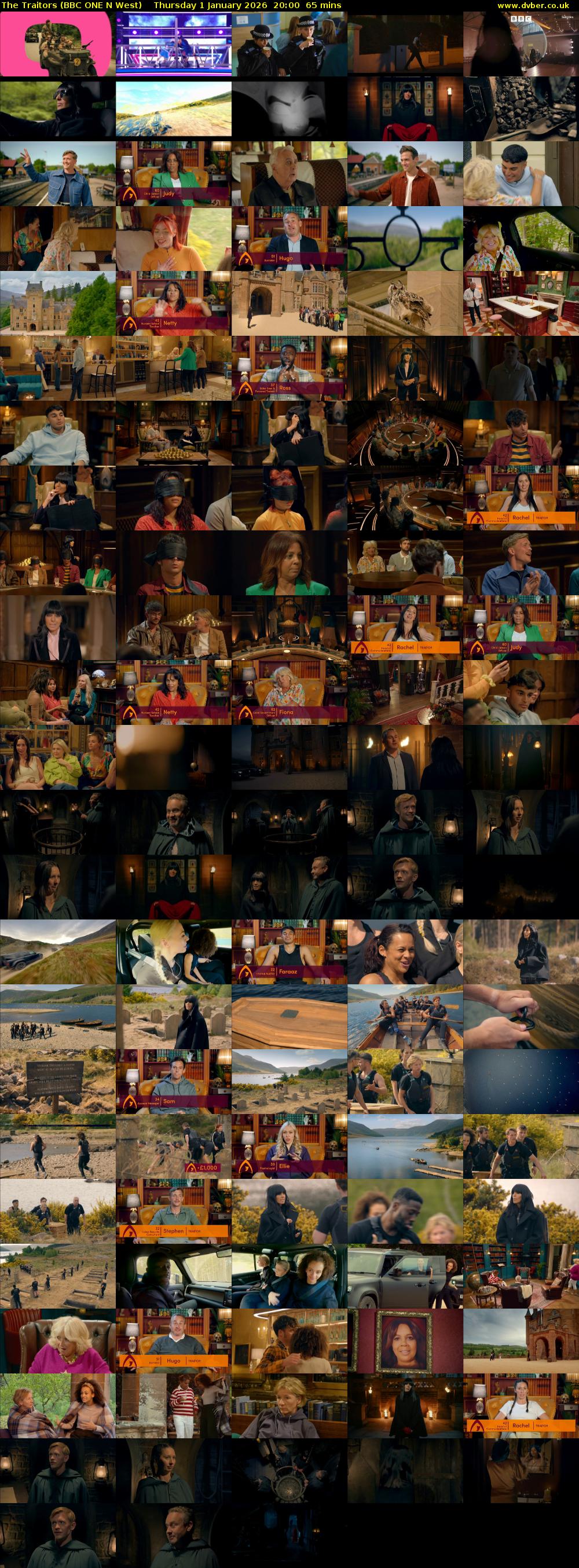 The Traitors (BBC ONE N West) Thursday 1 January 2026 20:00 - 21:05