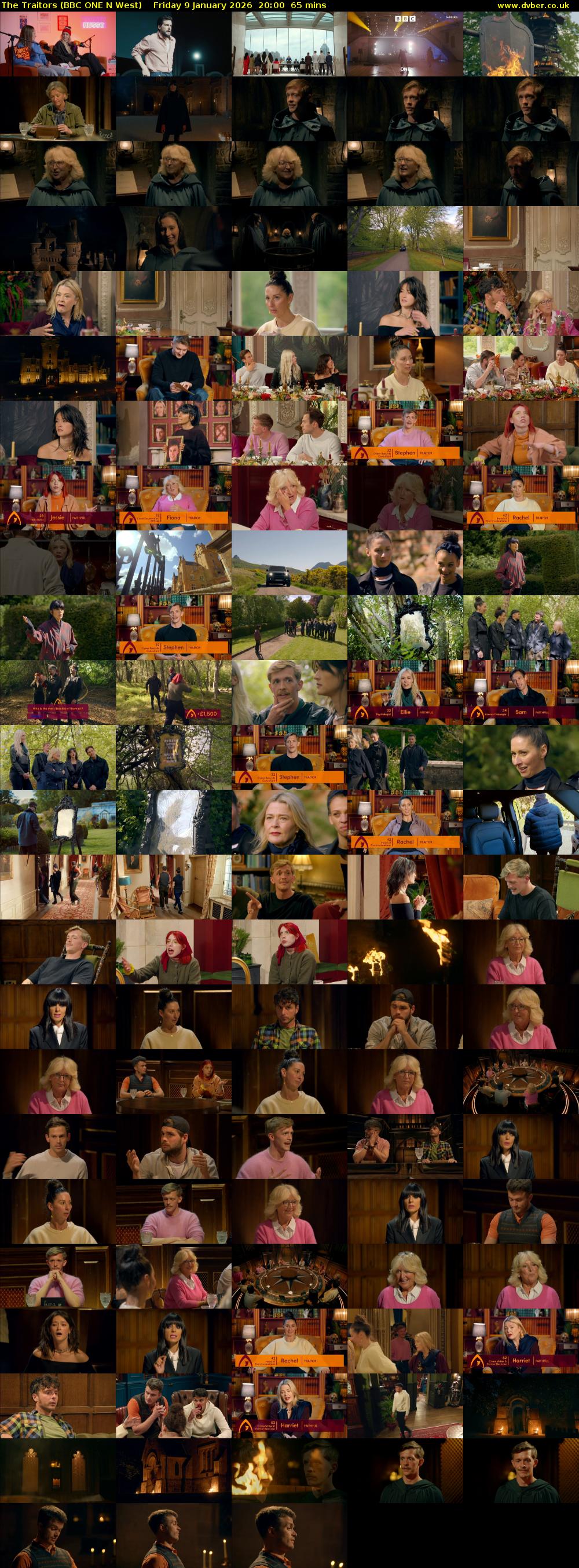 The Traitors (BBC ONE N West) Friday 9 January 2026 20:00 - 21:05