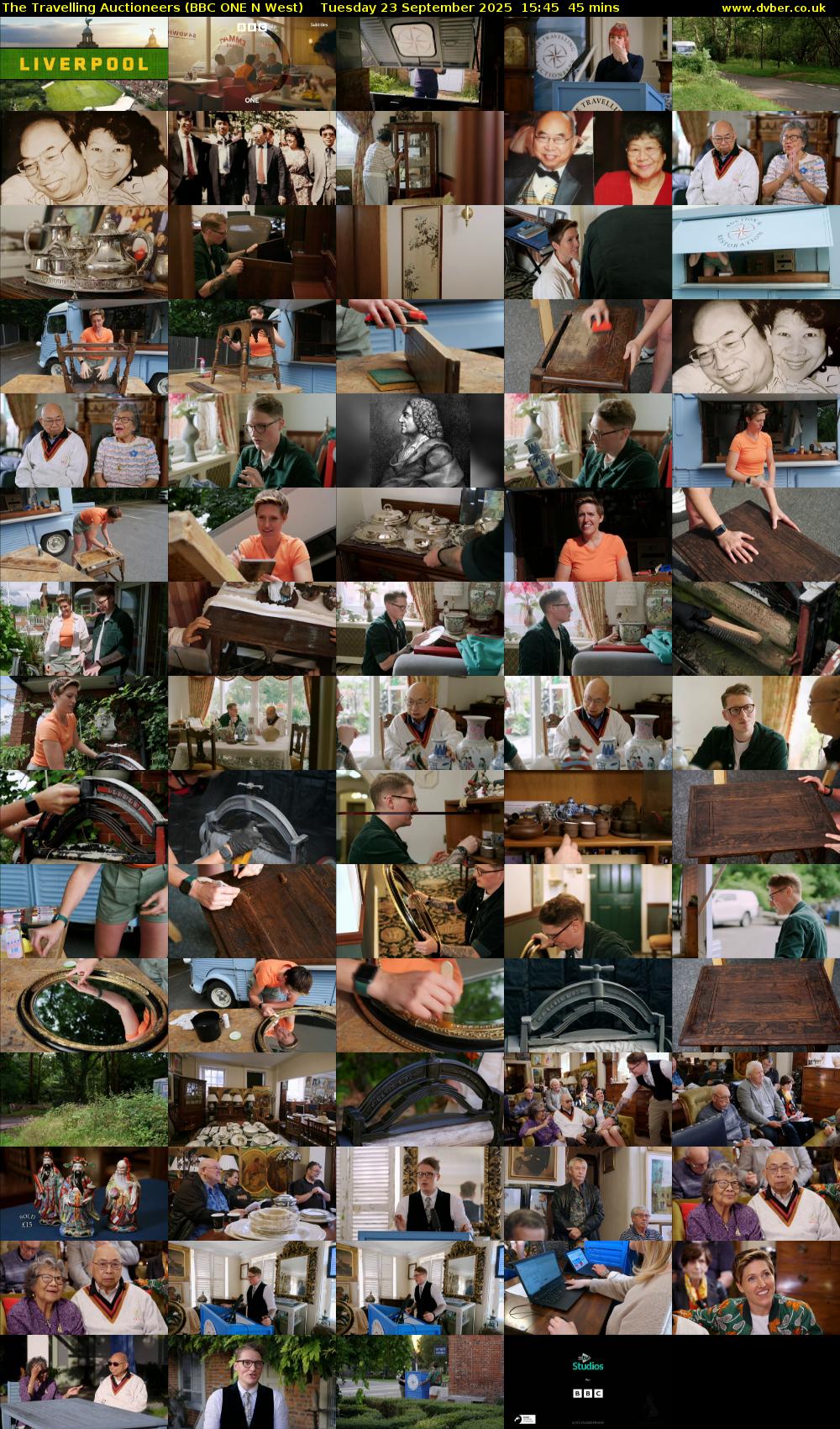 The Travelling Auctioneers (BBC ONE N West) Tuesday 23 September 2025 15:45 - 16:30