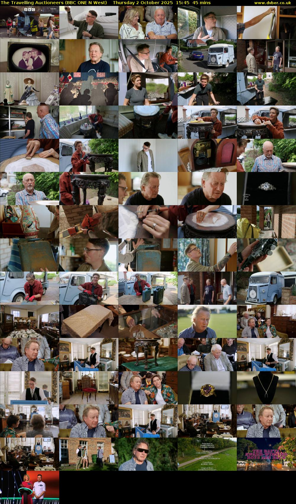 The Travelling Auctioneers (BBC ONE N West) Thursday 2 October 2025 15:45 - 16:30