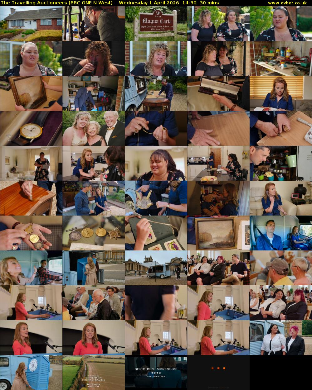 The Travelling Auctioneers (BBC ONE N West) Wednesday 1 April 2026 14:30 - 15:00