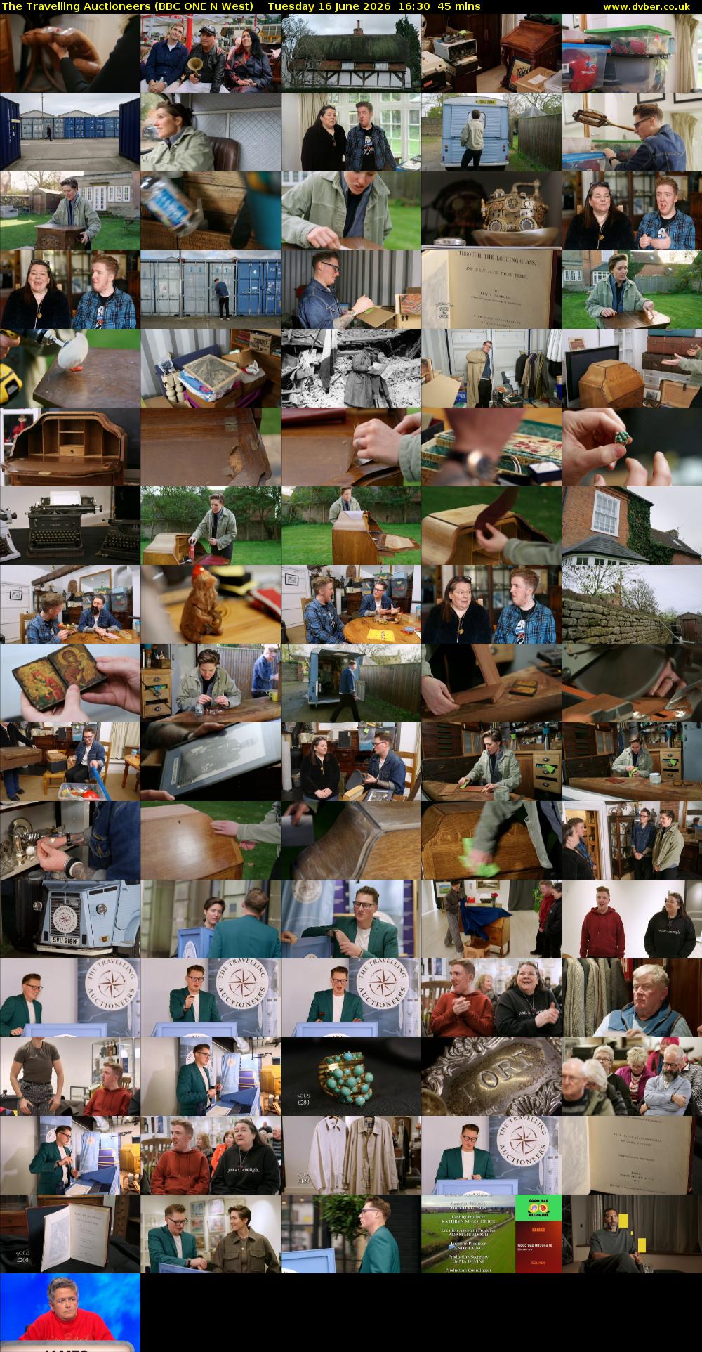 The Travelling Auctioneers (BBC ONE N West) Tuesday 16 June 2026 16:30 - 17:15