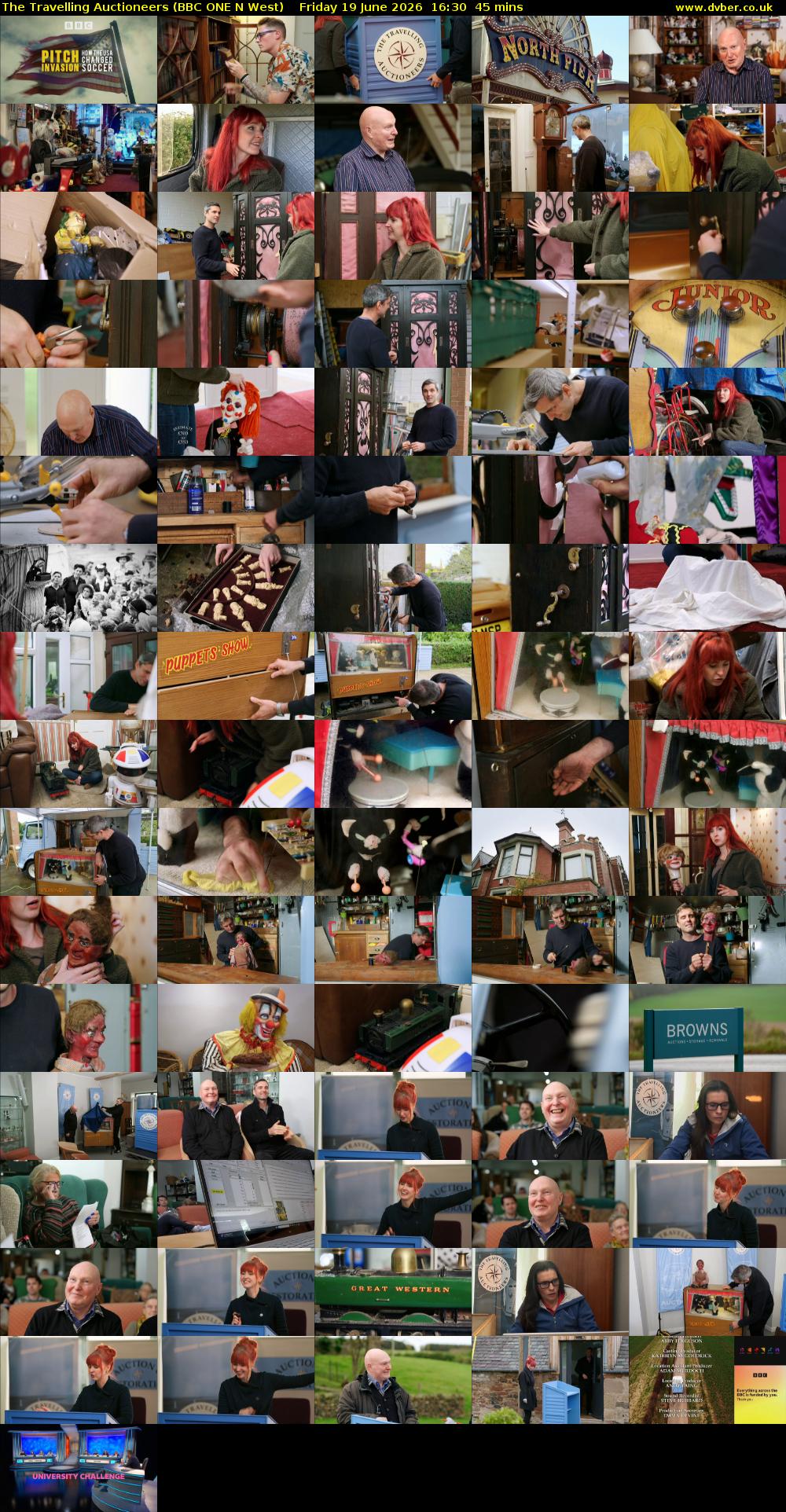 The Travelling Auctioneers (BBC ONE N West) Friday 19 June 2026 16:30 - 17:15