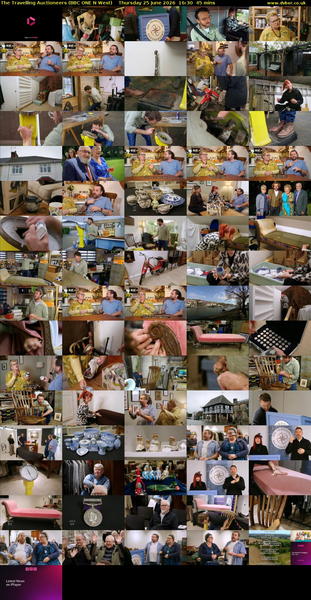 The Travelling Auctioneers (BBC ONE N West) Thursday 25 June 2026 16:30 - 17:15