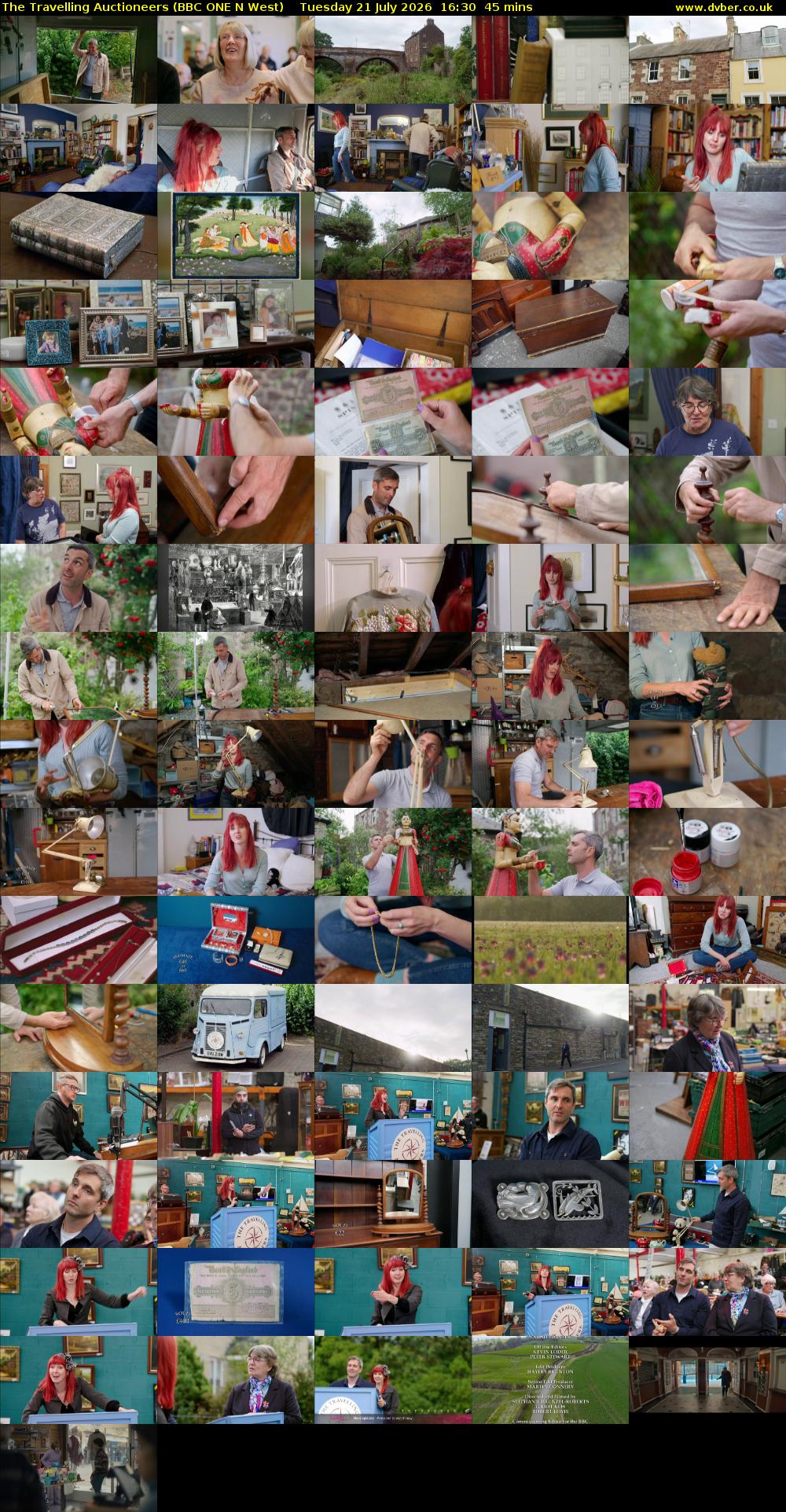 The Travelling Auctioneers (BBC ONE N West) Tuesday 21 July 2026 16:30 - 17:15