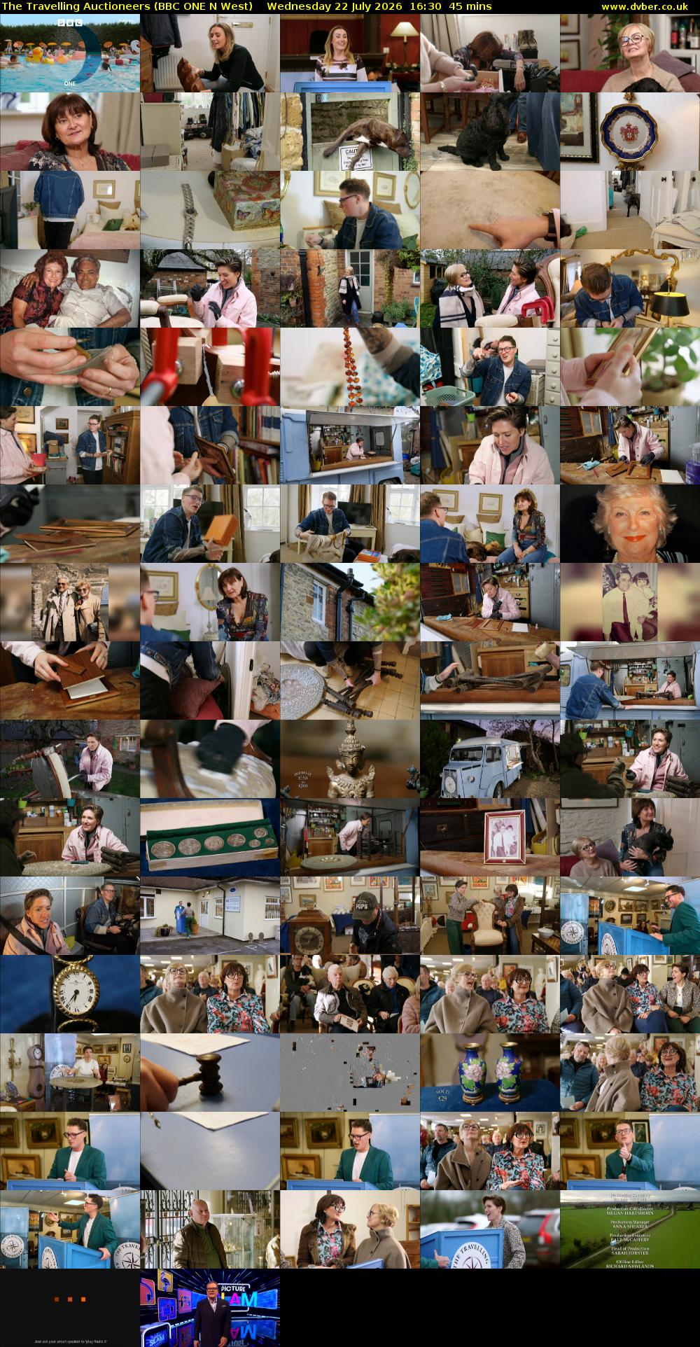 The Travelling Auctioneers (BBC ONE N West) Wednesday 22 July 2026 16:30 - 17:15