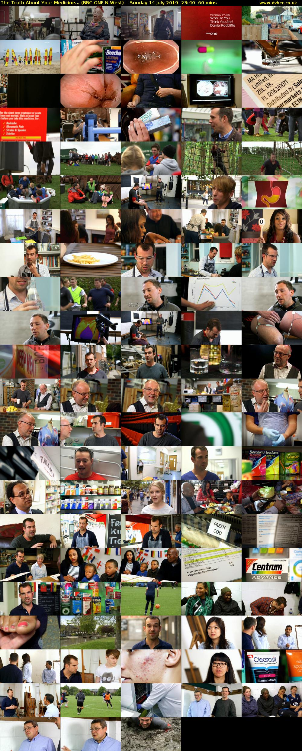 The Truth About Your Medicine... (BBC ONE N West) Sunday 14 July 2019 23:40 - 00:40