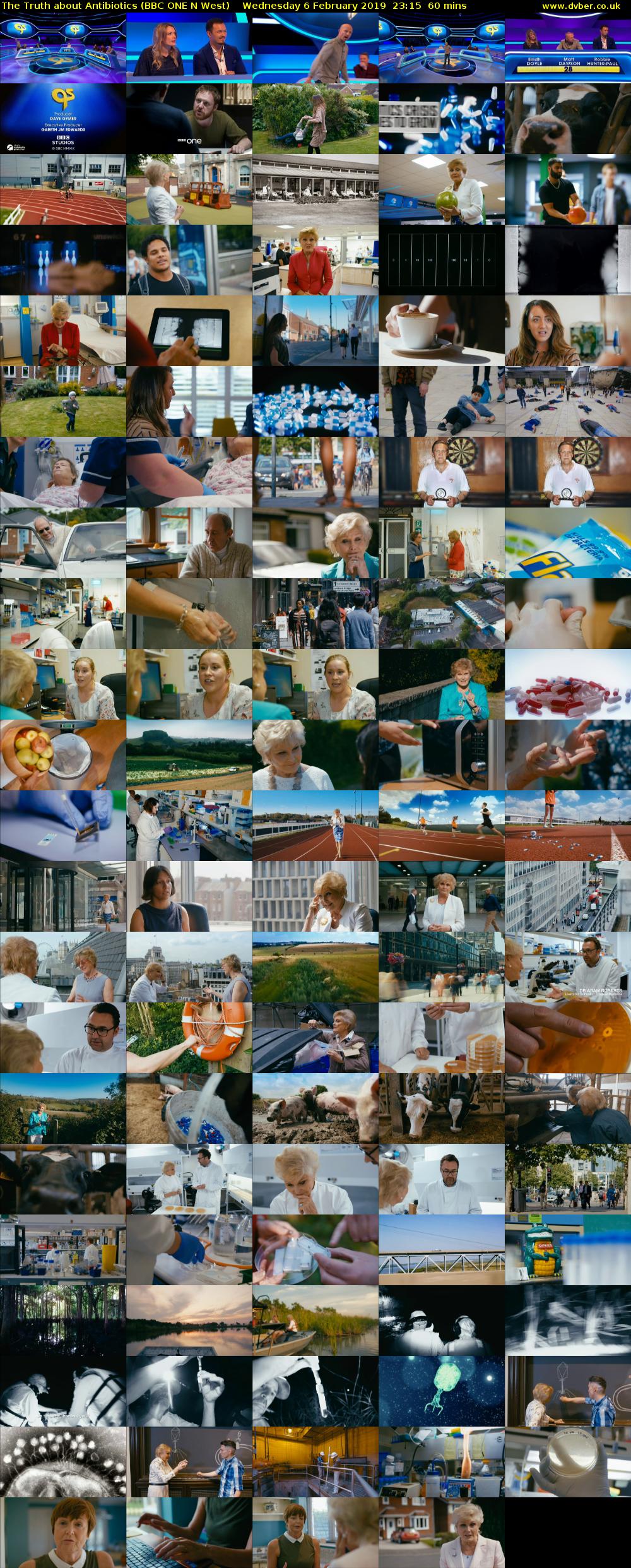 The Truth about Antibiotics (BBC ONE N West) Wednesday 6 February 2019 23:15 - 00:15