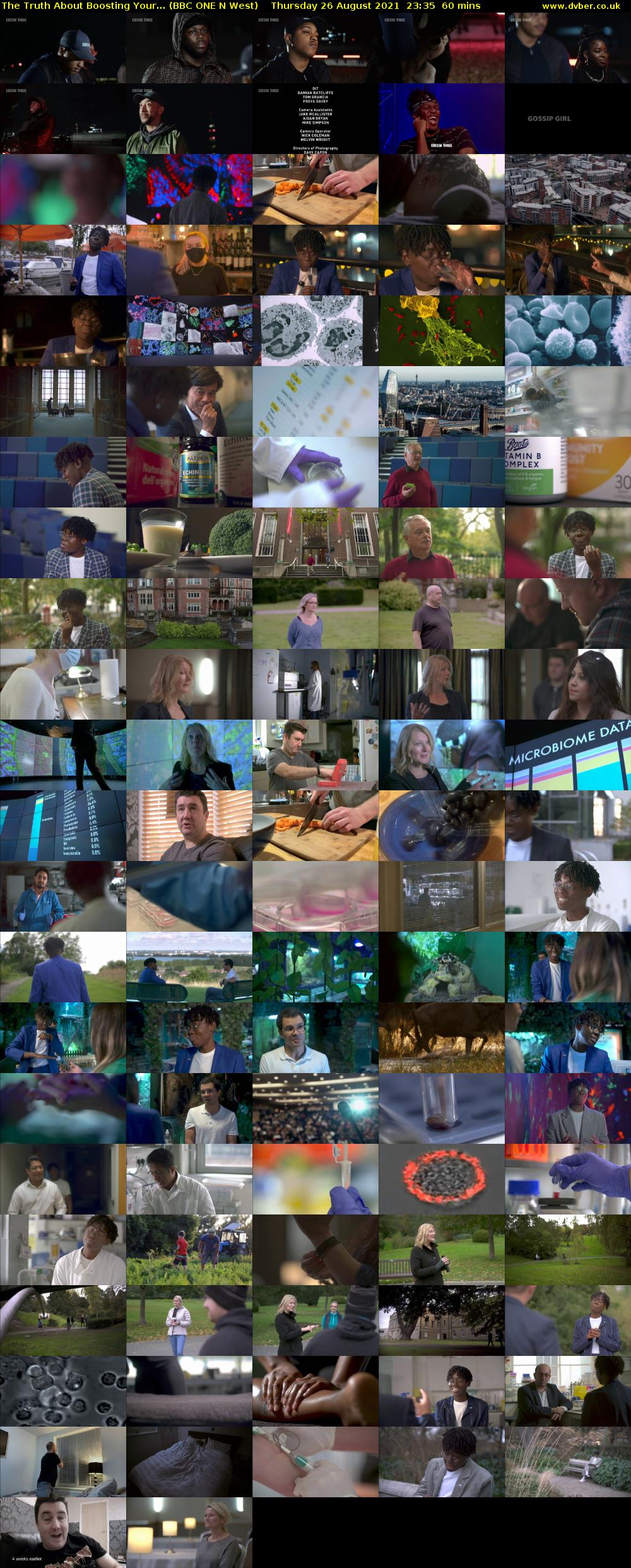 The Truth about Boosting Your... (BBC ONE N West) Thursday 26 August 2021 23:35 - 00:35