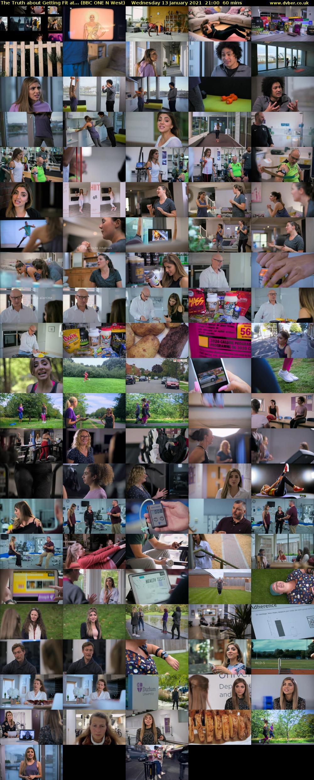 The Truth about Getting Fit at... (BBC ONE N West) Wednesday 13 January 2021 21:00 - 22:00