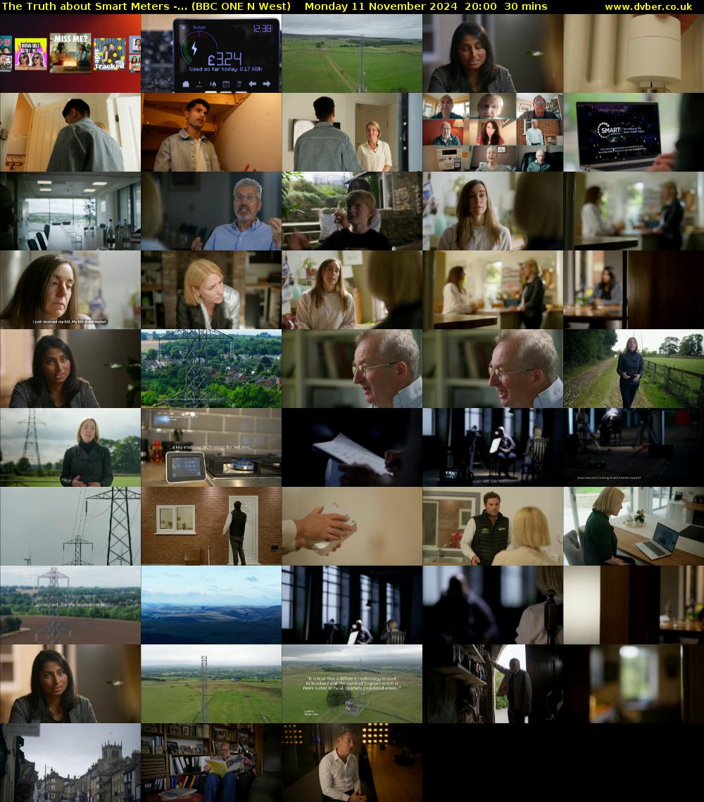 The Truth about Smart Meters -... (BBC ONE N West) Monday 11 November 2024 20:00 - 20:30