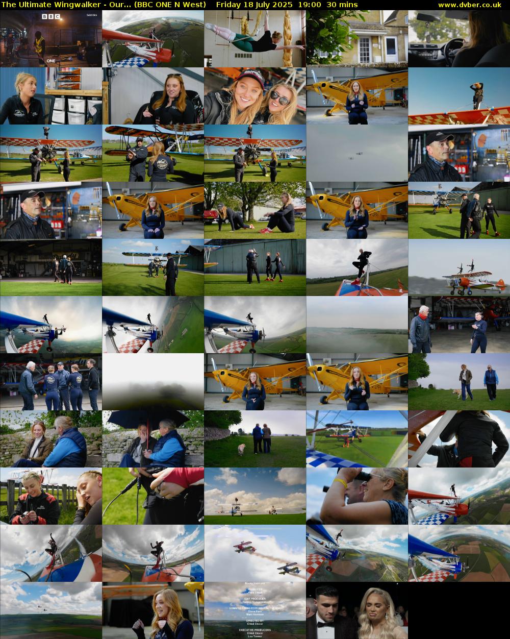 The Ultimate Wingwalker - Our... (BBC ONE N West) Friday 18 July 2025 19:00 - 19:30