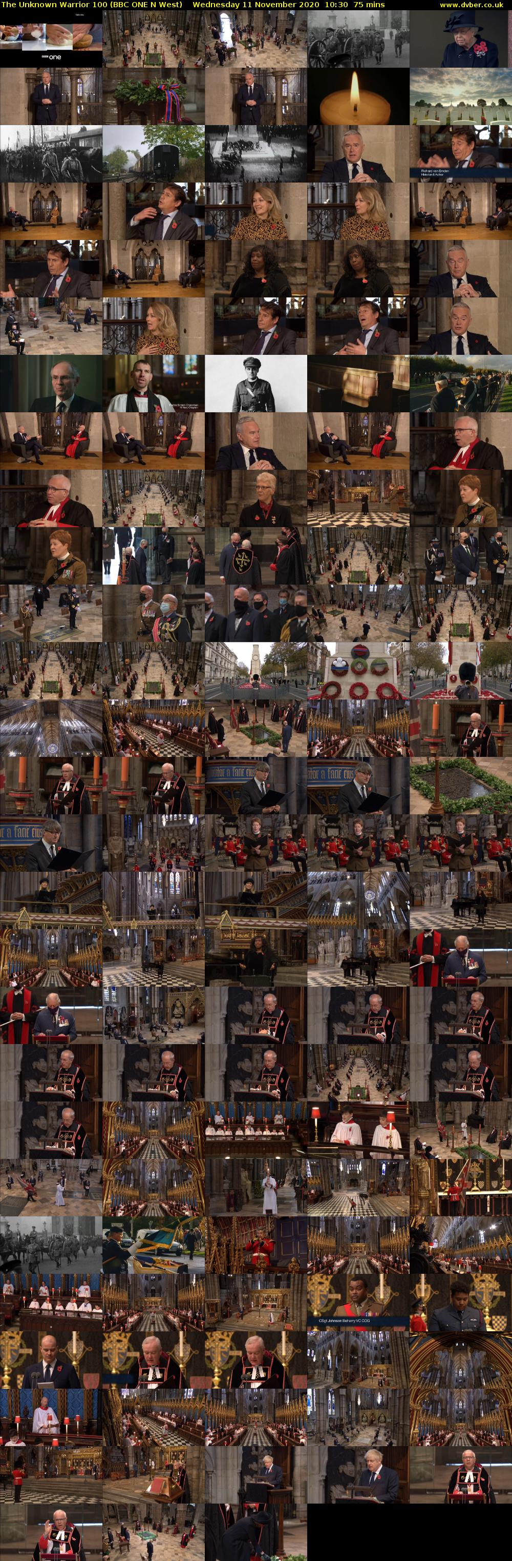 The Unknown Warrior 100 (BBC ONE N West) Wednesday 11 November 2020 10:30 - 11:45