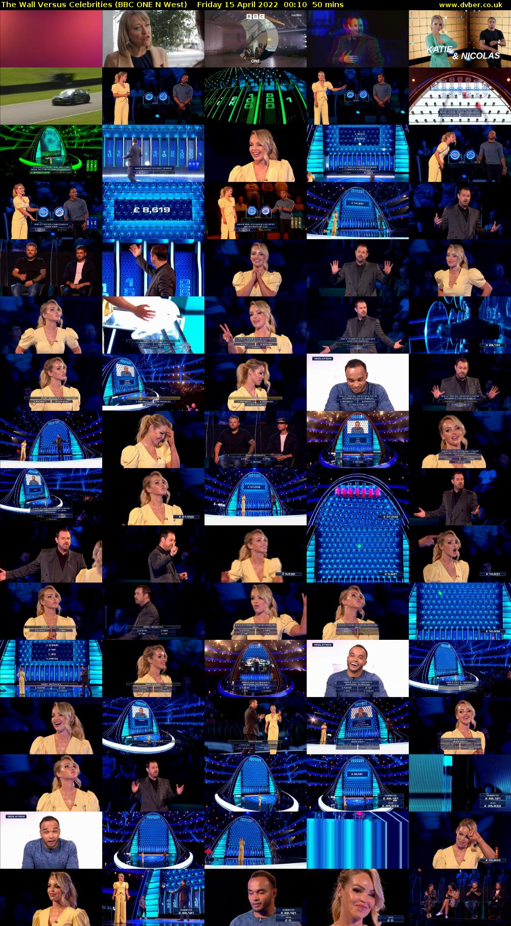 The Wall Versus Celebrities (BBC ONE N West) Friday 15 April 2022 00:10 - 01:00