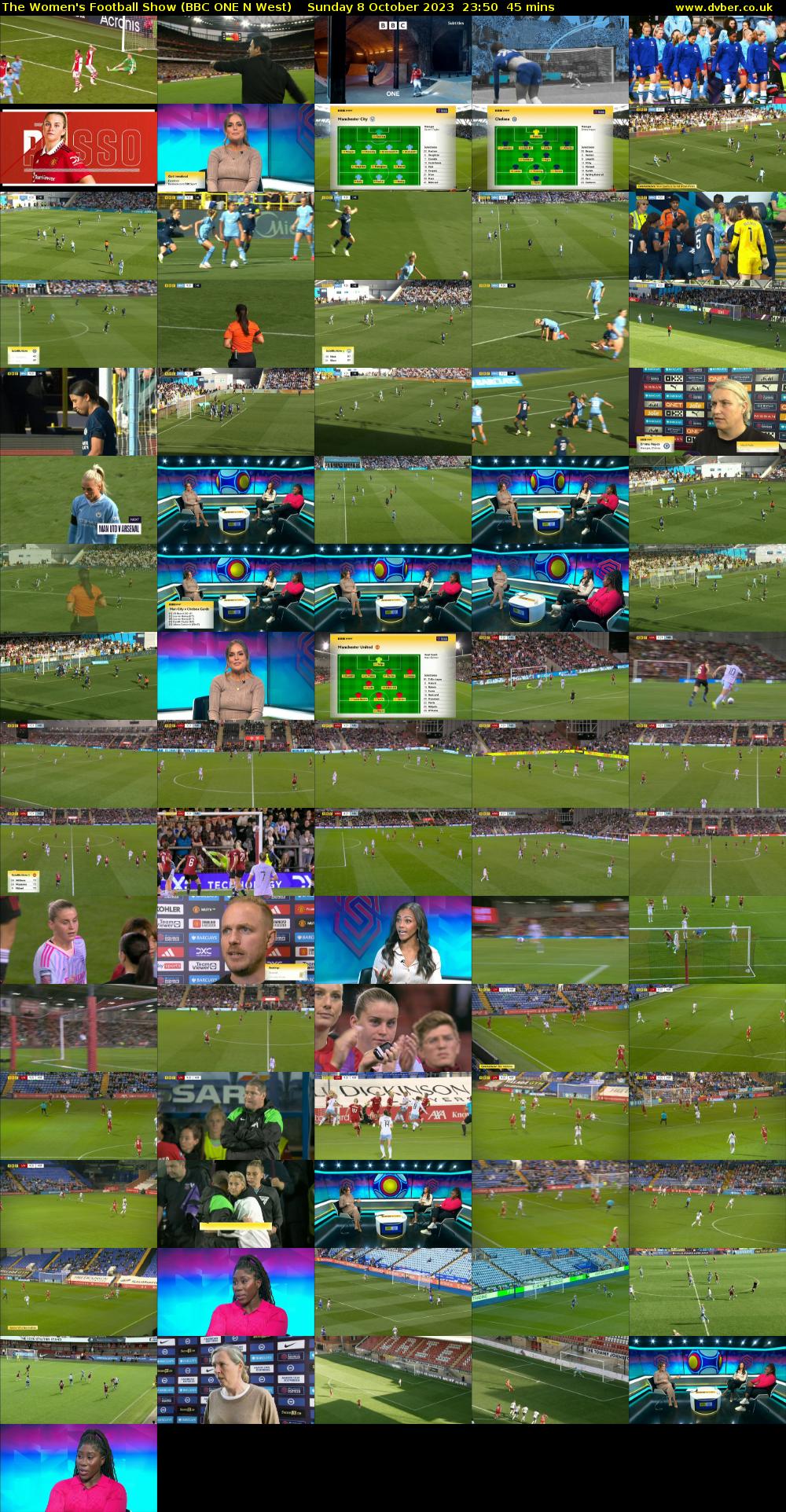 The Women's Football Show (BBC ONE N West) Sunday 8 October 2023 23:50 - 00:35