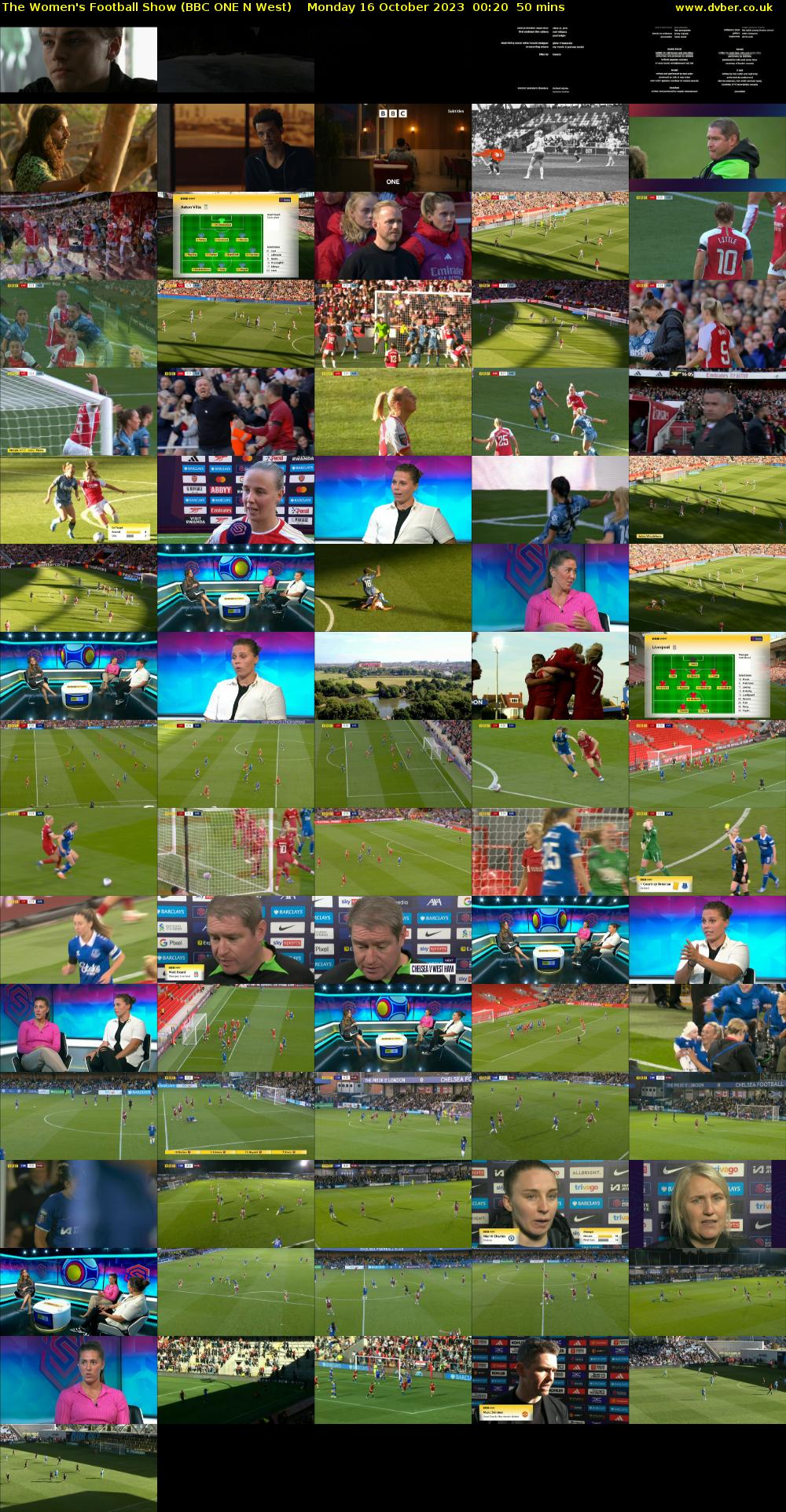 The Women's Football Show (BBC ONE N West) Monday 16 October 2023 00:20 - 01:10