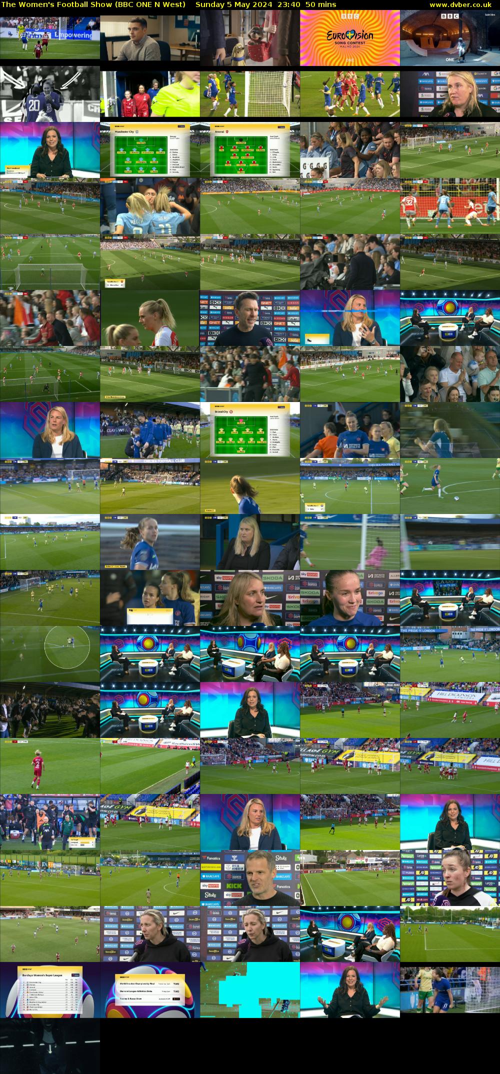The Women's Football Show (BBC ONE N West) Sunday 5 May 2024 23:40 - 00:30