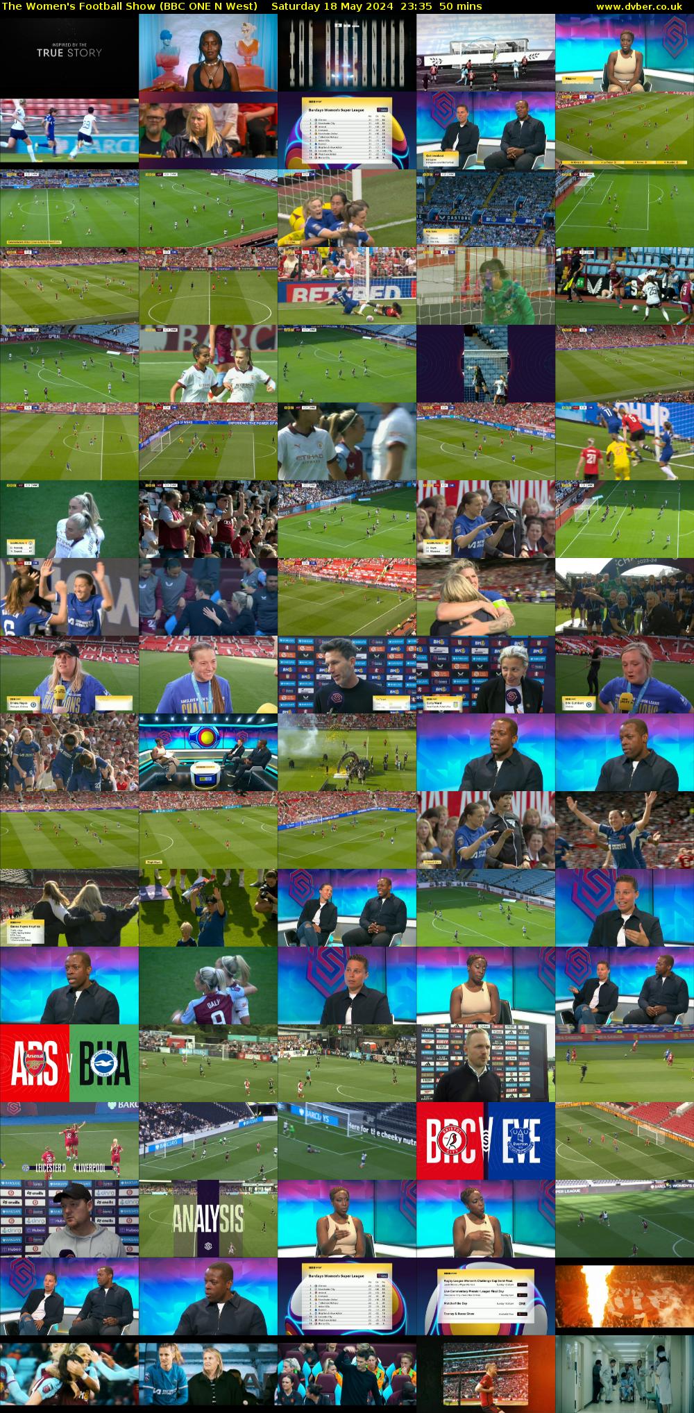 The Women's Football Show (BBC ONE N West) Saturday 18 May 2024 23:35 - 00:25