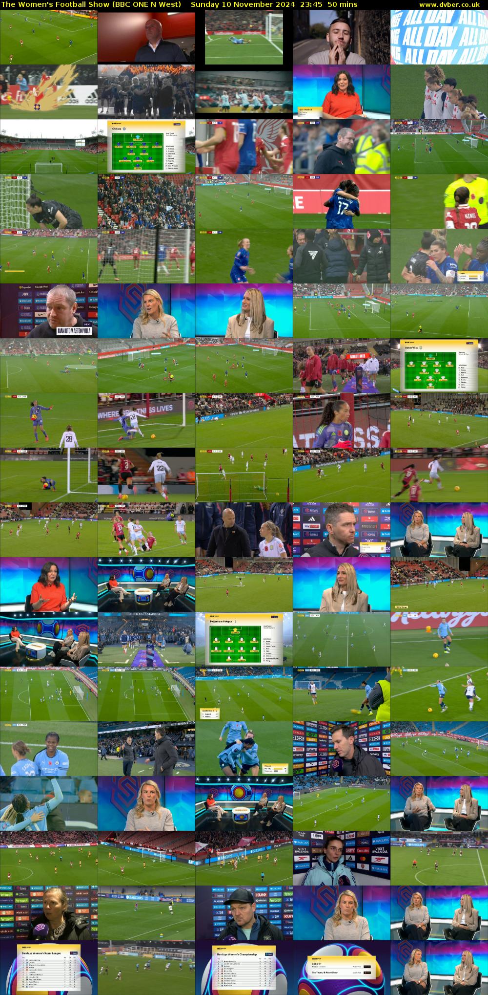 The Women's Football Show (BBC ONE N West) Sunday 10 November 2024 23:45 - 00:35