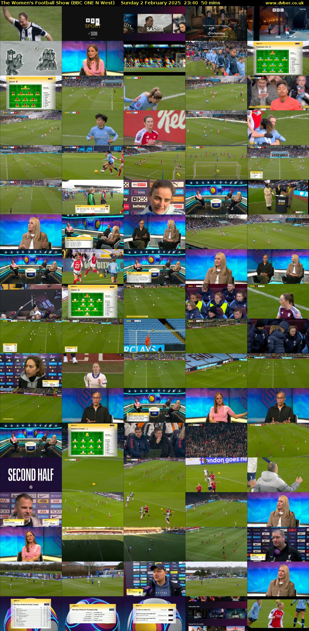 The Women's Football Show (BBC ONE N West) Sunday 2 February 2025 23:40 - 00:30