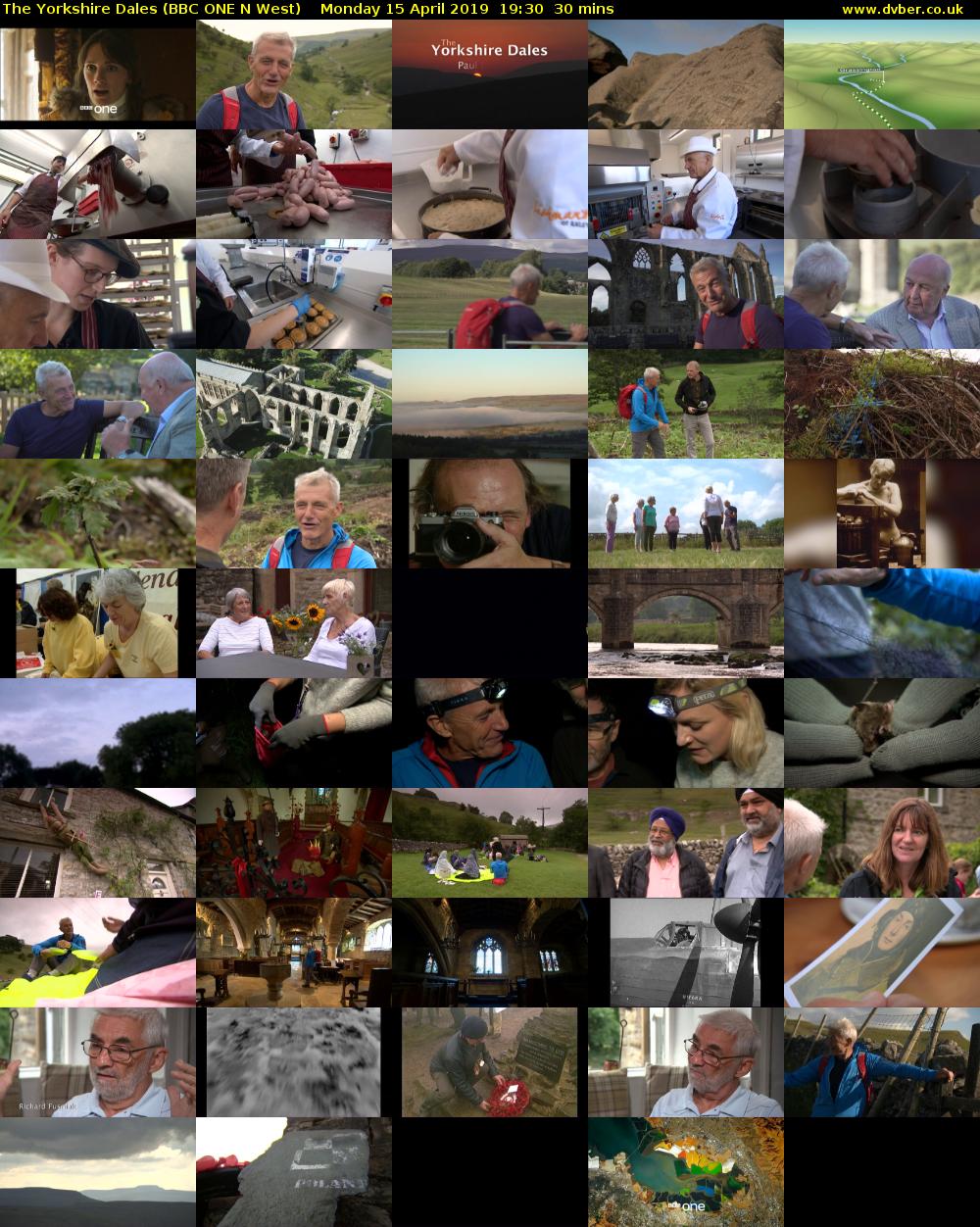 The Yorkshire Dales (BBC ONE N West) Monday 15 April 2019 19:30 - 20:00