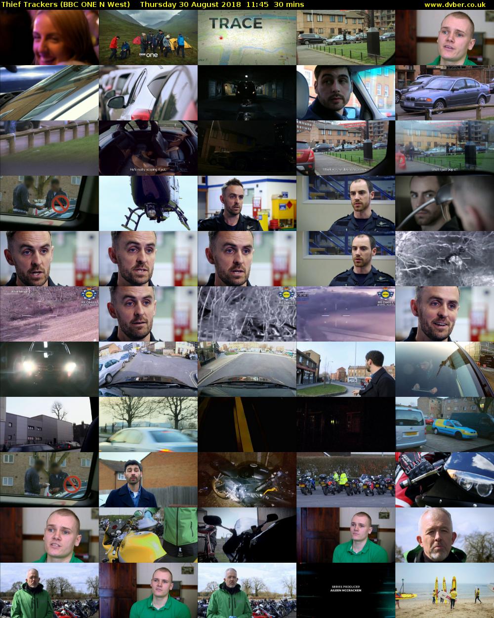 Thief Trackers (BBC ONE N West) Thursday 30 August 2018 11:45 - 12:15