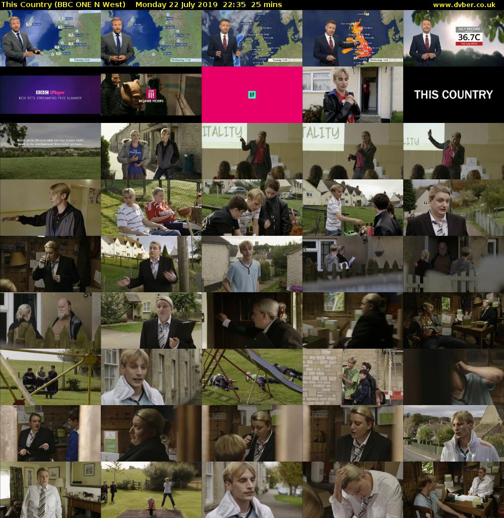 This Country (BBC ONE N West) Monday 22 July 2019 22:35 - 23:00