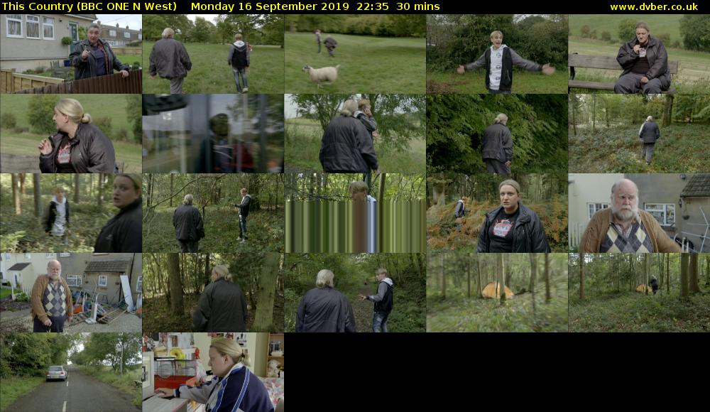 This Country (BBC ONE N West) Monday 16 September 2019 22:35 - 23:05